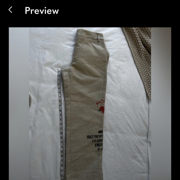 Monse Burlap Print Pants - Picture 3 of 5